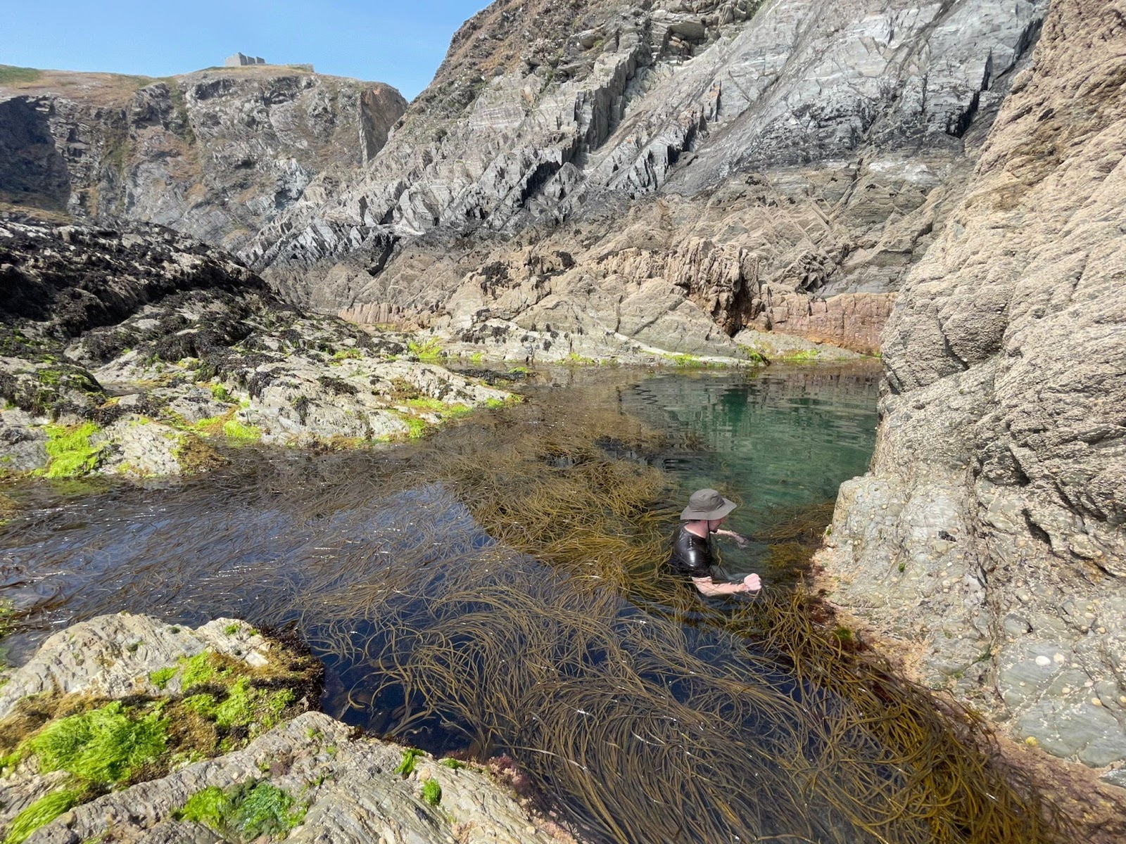 Person in a stream