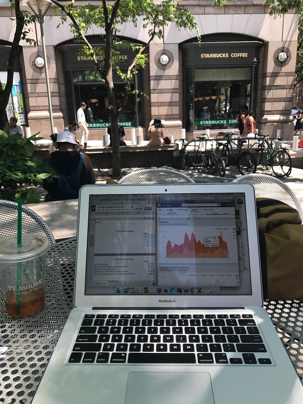 Working from OUTSIDE. 