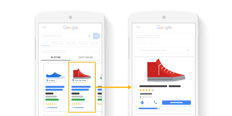 google shopping example