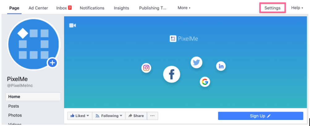 setting-facebook-page